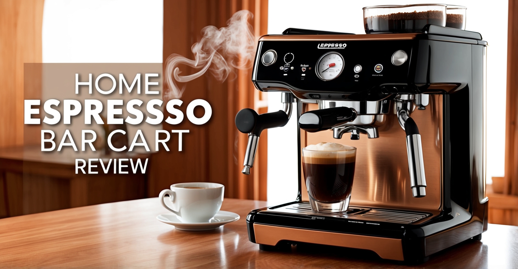 Home Coffee Bar Cart Setup Review