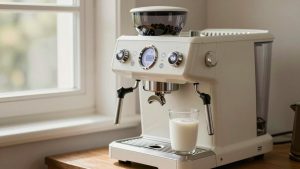 Automatic Espresso Machine with Grinder and Milk Frother