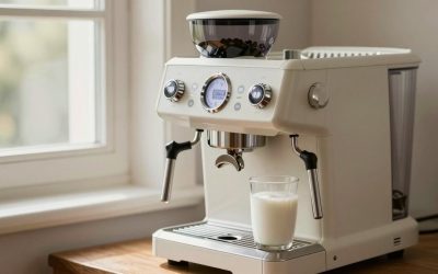 Automatic Espresso Machine with Grinder and Milk Frother