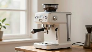 Coffee and Espresso Maker with Grinder