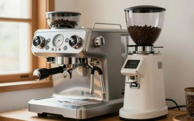Coffee Machine and Bean Grinder