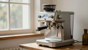 Coffee Machine with Integrated Grinder