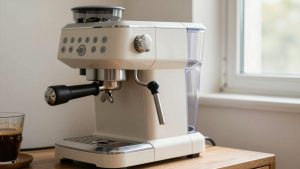 Coffee Maker with Frother and Grinder