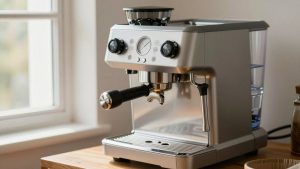 Commercial Espresso Machine with Water Tank