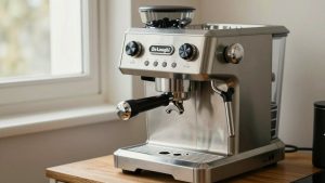 De Longhi Manual Espresso Machine Stainless Steel