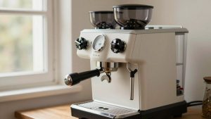 Espresso Machine with Hopper