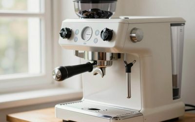 Espresso Machine with Milk Steamer and Grinder