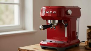 Smeg Coffee Machine Red