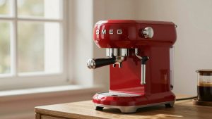 Smeg Espresso Machine Red